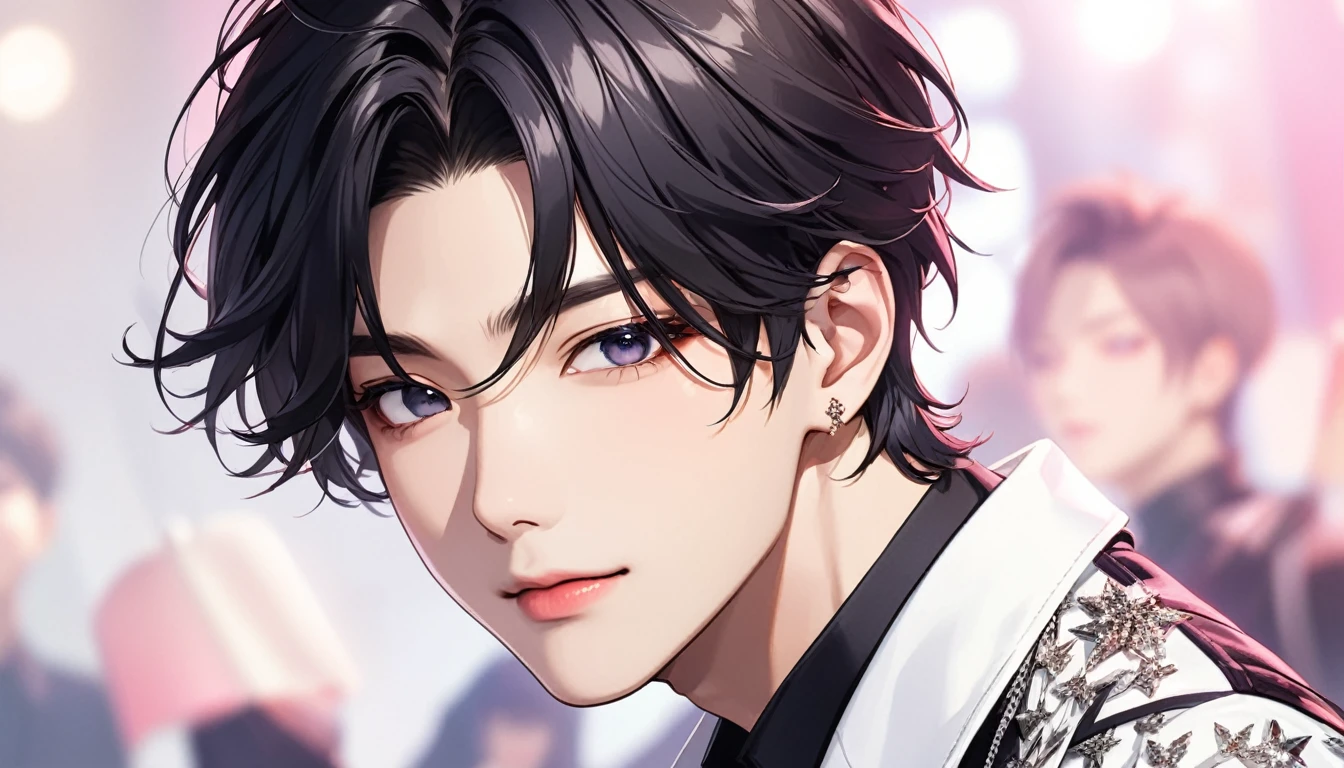 Handsome、Black Hair、Idol、kpop,