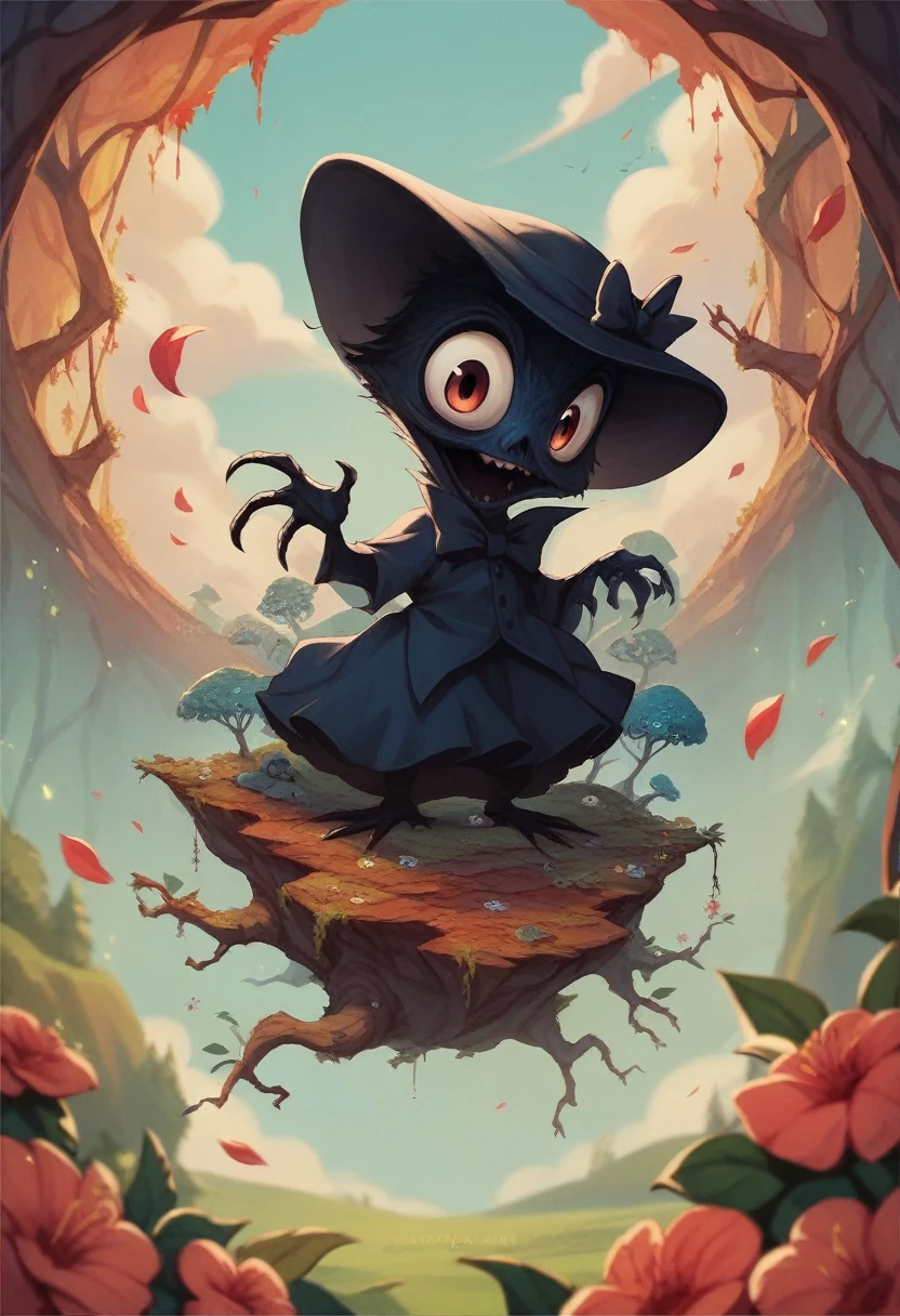score_9, score_8_up, score_7_up, score_6_up, score_5_up, score_4_up, conceptual installation cute pop art, 2.5D, delicate and dynamic, style that combines Disney, Grimm, Aesop and Andersen, Wonderland, Mysterious Island, cute fantasy horror art