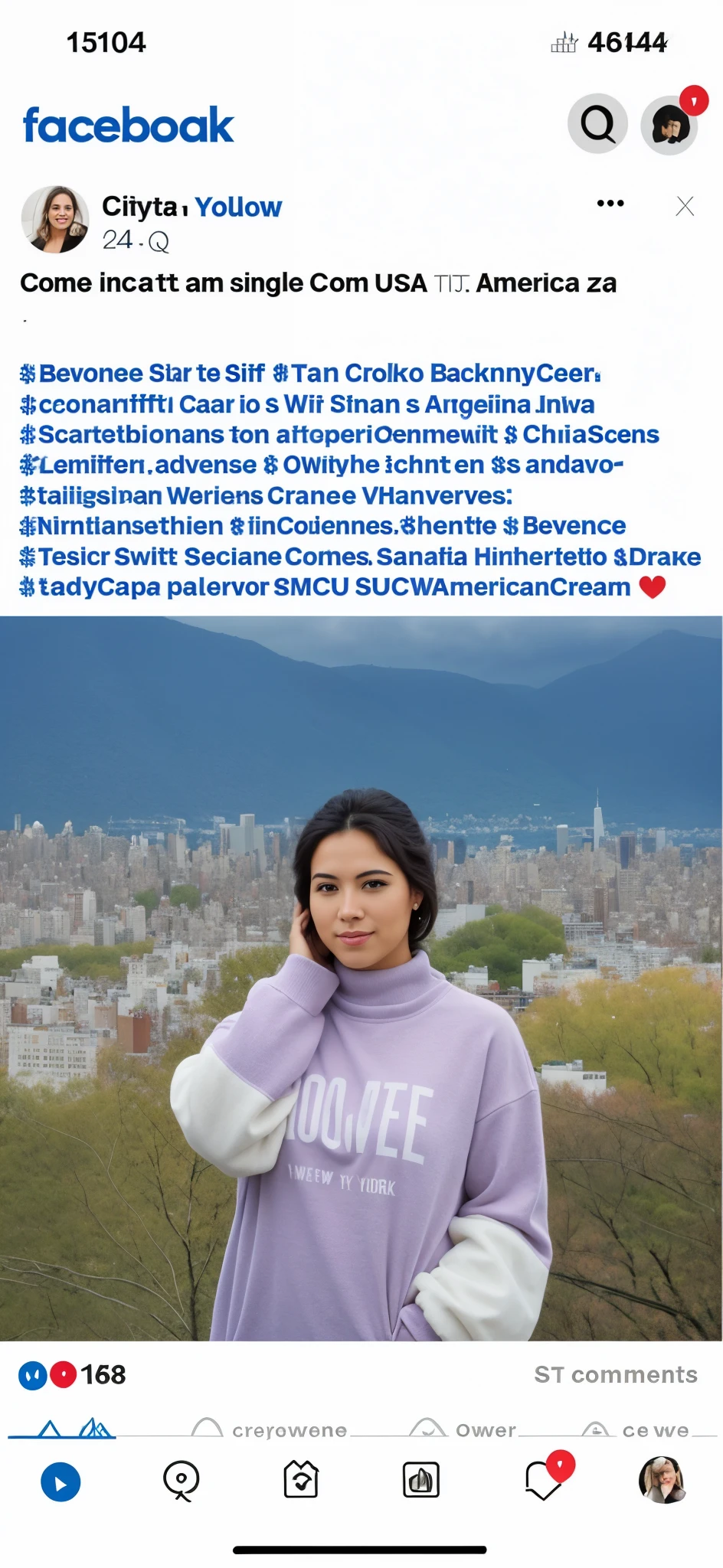 Create beautiful women with landscapes in New York City 