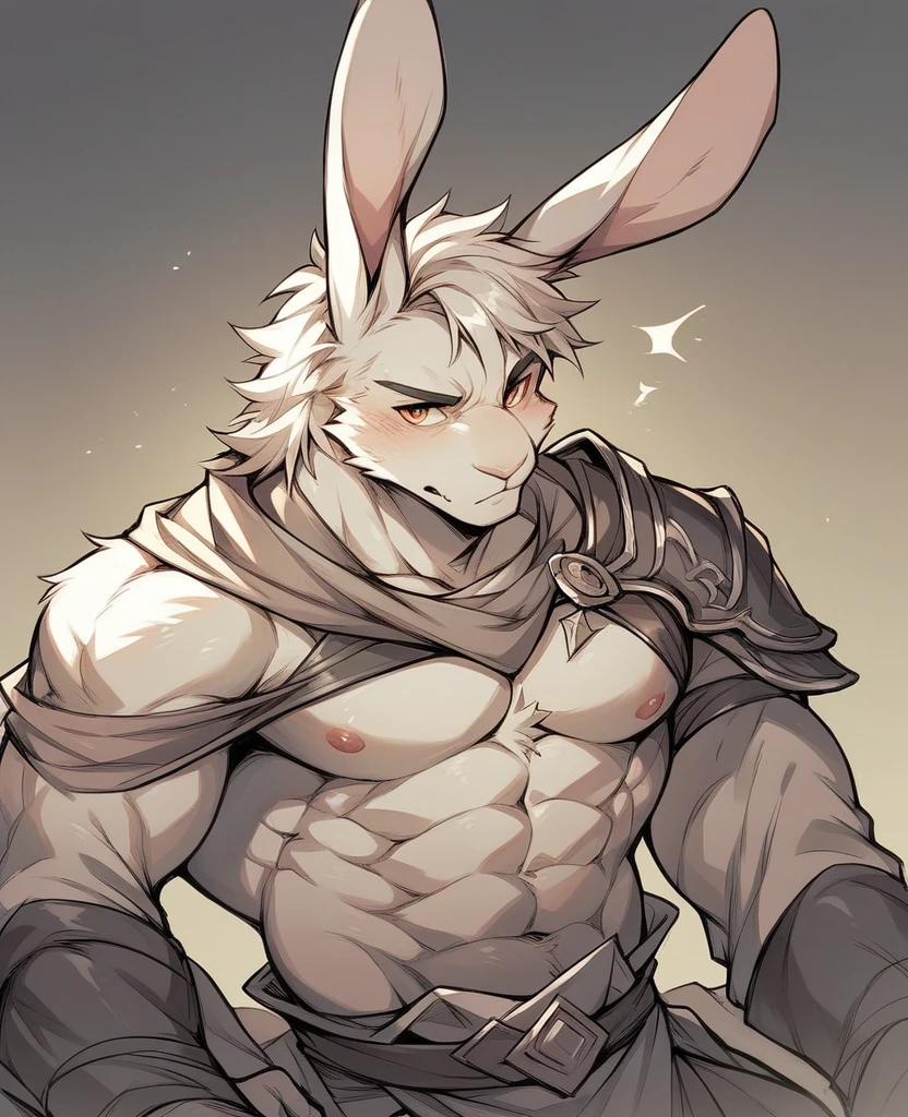 Rabbit, Fantasy, Male, Pose, God 