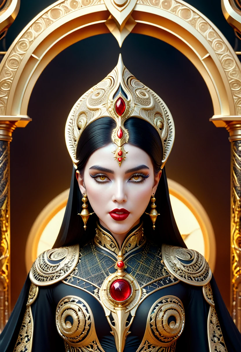 Slayer of Apep, Kiss Of Death, Elara,Inertia, beautiful, symmetrical, dark, insanely detailed and intricate, golden ratio,hypermaximalist, elegant, ornate, luxury, elite, matte painting, cinematic, cgsociety, 8k Trending on artstation, Octane Render, Unreal Engine --no blur --ar 9:20