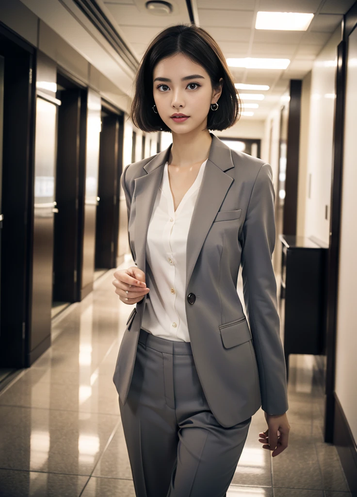 24year old beautiful girl、Beauty、Japanese、cute、beautiful girl、slim、Highest quality、Realistic、16K、panoramic、((Best Quality, 8k, Masterpiece: 1.3)), 1 girl, full body, slim face, beautiful woman, Woman walking down an office corridor, White wall, plant, Sexy pose, Blur the background, concentrate,頭を触って
(((masterpiece))), ((Highest quality)), ((Exquisitely crafted)), ((Surreal)), An absurd solution, Mature Woman, Mature Woman, perspective, Very detailed, shape, One Girl, ((大きめの胸)), Perfect hands, Detailed fingers, Beautiful attention to detail, ベリーショートヘアー,ピクシーカット、ネイビーのタイトなスーツ, blue eyes, Name tag, chief executive officer(chief executive officer(CEO)), (business suit:1.2), shirt, Tight Skirt,, Earrings, Detailed Background, Bedroom, Perfect Eyes, デスクに座っている