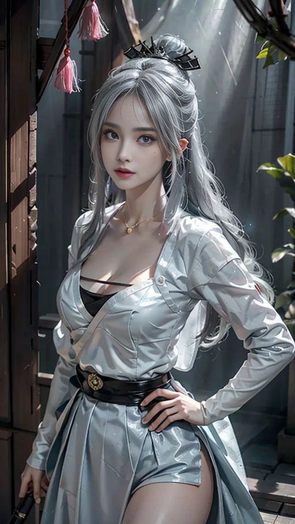 realisticlying, A high resolution, softlighting,a 1 woman, alone, hip-up, (Detailed face), we \(A piece of\), Tattooed with, jewely,long_the hair, glowworm, optic_Particle, pines_The tree, snowflower_Background with, milkyW_manner, antennaire works, head gear, Place arms behind body, blue_The eye, katana swords,(8k, RAW photogr, Best quality at best),current,street frontage,Intricately detailed eyes and eyelashes,nigh sky,gentlesoftlighting,Cinematic light optic,sportrait,closeup cleavage,Affectionately,black and blue photos , eBlue eyes, Stand in front of a gray background, sport, age 22, tilt, Digital SLR, Super quality, XT3, crystal-clear, 8k ultra high definition, high detal, ultra real photo, she, ((Realistic skin), ((pores)), ((highdetailskin)), volumettic light, groin, far, lingerie,top down view, Complex 3D visualization, high detal,1 beutiful girl (NSFW) looking at viewert (Pure love face_At 1:0.6), pure, vivd details, Hyper-realistic, beatiful background (medieval times: 1,2), octaneratingrendering, 8k, Best quality at best, tmasterpiece, The is very detailed, computer graphics, unified, Wallpapers (current, realisticlying: 1.37), Amazing, finely detailled, tmasterpiece, Best quality at best, offcial art, extremely detaild的 CG unified 8k wallpapers,(8k, RAW photogr, Best quality at best, tmasterpiece:1.2), yjnn, 1个Giant Breast Girl, 3 days, Asian people, By bangs, Simple_bshoulders, the bow, the good, , Black_The eye, Black_the hair, Chopping,