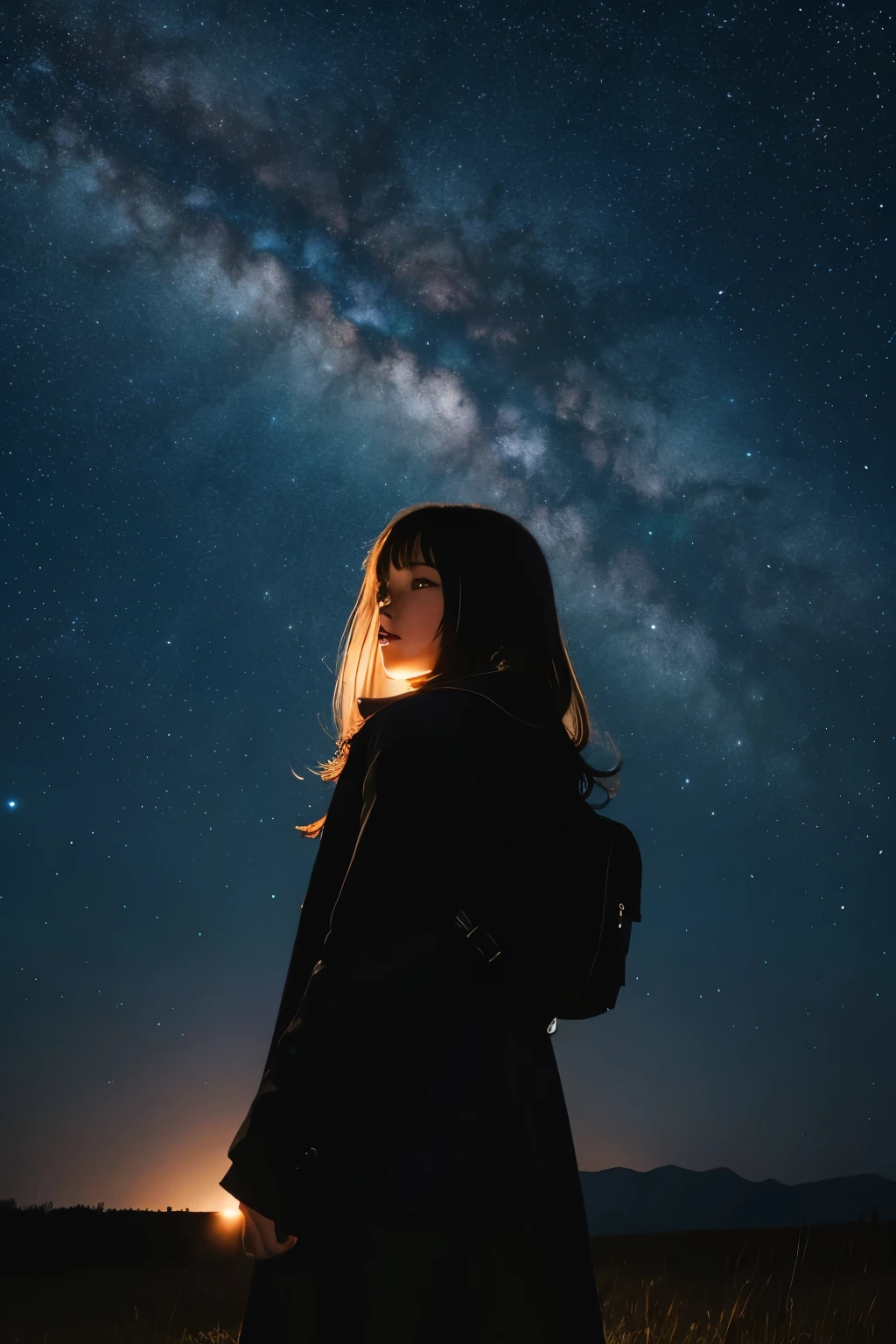 Night starry sky mysterious