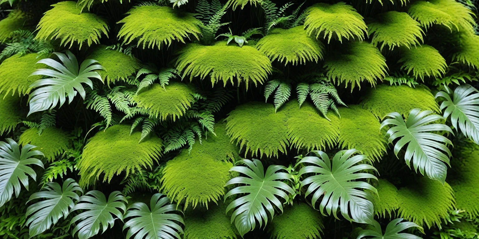 there is a picture of a green wall with plants growing on it, moss and ferns, verdant plant wall, moss and vegetation, green wall, mossy, mossy overgrowth, moss landscape, moss patches, verdant and lush and overgrown, verdant plants green wall, patches of moss, moss covered, moss on the walls, moss highly detailed, Ultrarealistic Photography, trending on Flickr, trending  on pinterest,  insanely detailed and intricate, Lifelike, Authentic, True-to-life, Genuine, Natural, Cinematic Lighting, Dramatic, Theatrical, Atmospheric, Evocative, Mood-setting, Award Winning Photography, Acclaimed, Recognized, Celebrated, Honored, Prize-winning, Sharp Focus, Crisp, Clear, Precise, Well-defined, Distinct, Masterpiece Photography, Iconic, Exceptional, Extraordinary, Stunning, Magnificent, Studio Photography, Controlled, Polished, Professional, Refined, Perfected, Nikon, High-quality, Reliable, Durable, Precision-engineered, Cutting-edge, No Filter Photography, Natural-looking, Unedited, Raw, Authentic, True-to-life, 8K Photography, High-resolution, Crystal-clear, Ultra-detailed, Immersive, Cutting-edge, Realistic Skin Texture, Lifelike, Natural-looking, Authentic, True-to-life, Genuine, Photorealistic, Hyper-realistic, True-to-life, Natural-looking, Authentic, Realistic, Hyper Realism, Ultra-detailed, Intensely realistic, Extremely lifelike, Highly precise, Stunningly accurate, Highly Detailed, Intricate, Elaborate, Meticulous, Comprehensive, Thorough, Flattering, Intimate, Personal, Impressive, Captivating, Professional Studio Lighting, Expertly lit, Skillfully crafted, Perfectly balanced, Impeccably executed, Artfully arranged, Million dollar Photoshoot, Memorable.