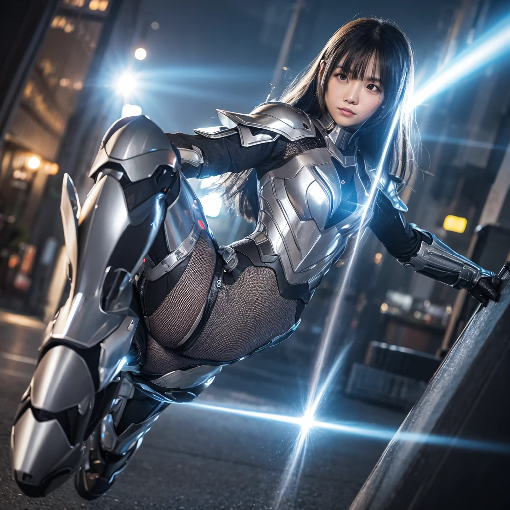 See-through、Micro ilver Armor、Flash Piston Mach Punch、High Kick