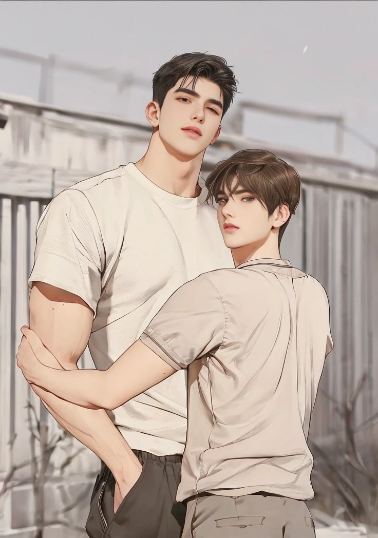 1boy, young, handsome, black hair, undercut hair, 1boy, adults, handsome, brown hair, short hair, perfect face, detailed eyes and face,brown eyes, clean shaved, muscular, capturing a rural atmosphere, dynamic lighting, unreal engine 5