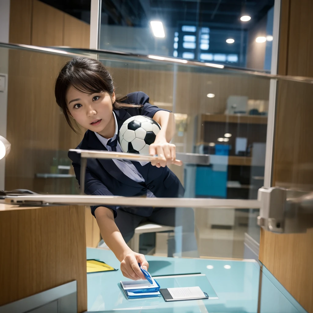 Office Lady、Micro lit、soccer、Overhead Kick、See-through