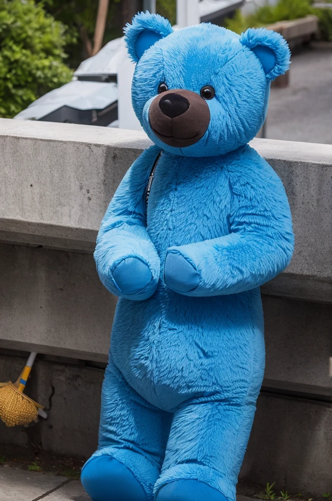 Give the blue bear a sniper