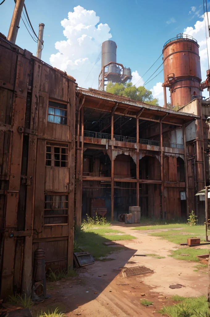 old rusty factory