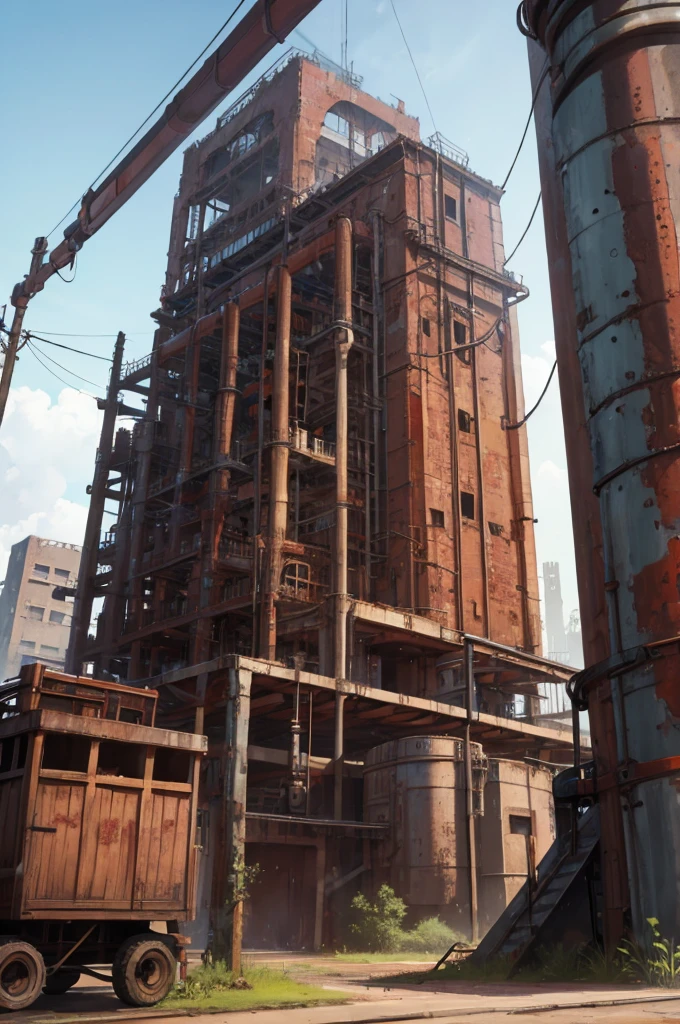 old rusty factory
