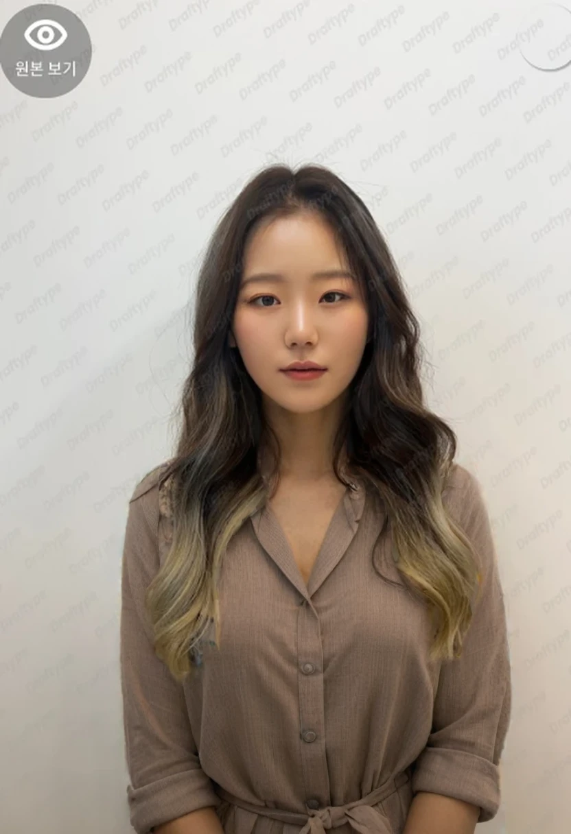 Best Quality, 8k, Masterpiece, (Portrait: 1.3), (photo realistic:1.4), (hyper realistic:1.4), Sharp Focus, looking at viewer, (smoother lighting:1.1), (increase cinematic lighting quality:0.9), realistic lighting, backlighting, light on face, ray trace, (brightening light:1.2), (Increase quality:1.4), sharp detail, (best quality real texture skin:1.4), finely detailed eyes, black_eyes, finely detailed face, 25 year old Korean woman, (white formal_shirt:1.4), (Create an image maintaining the original base model hairstyle:1.5)