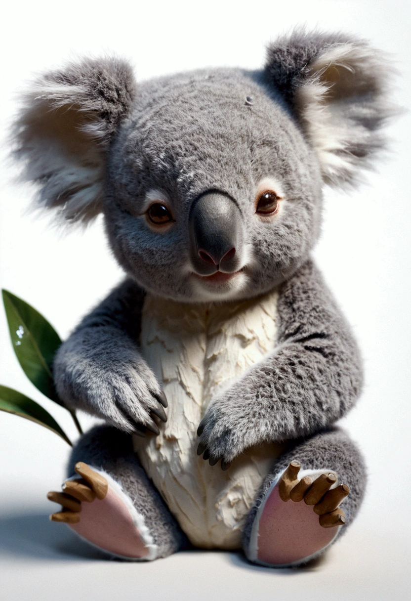 Beautiful little koala, close your eyesいる, sleep, Volumetric Light, Ultra-realistic, Intricate details, shape, Painting, watercolor, Cute Chibi, sleep, close your eyes,ah!, Shallow depth of field, Pastel Color Palette, Soft lighting, Minimum, Modern, Digital Painting, Lois Van Belle、Ross Tran、Art by artgerm, Artstation HQのトレンド, Very detailed