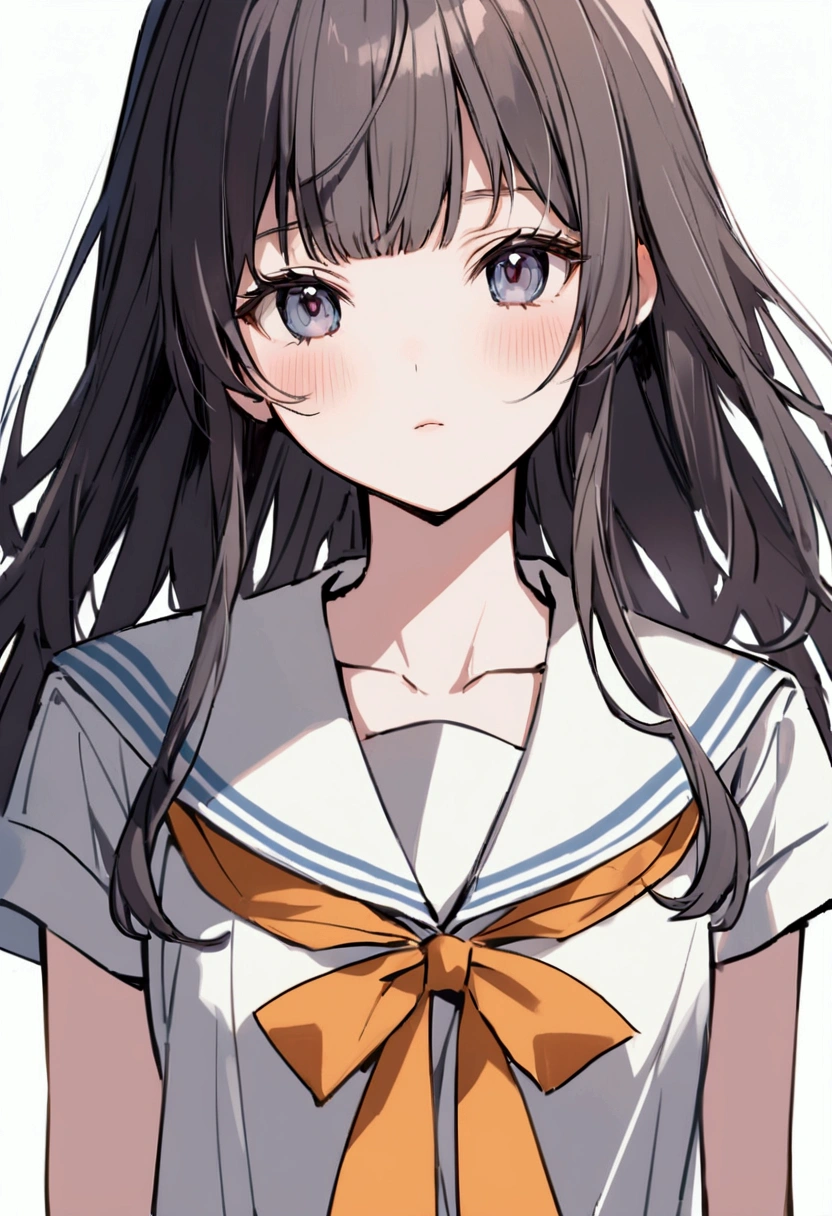Girl's face up Summer Pale Sailor suit