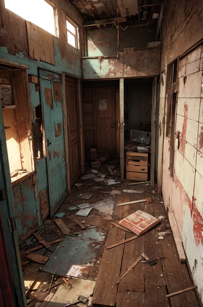 old abandoned rusty BDSM room