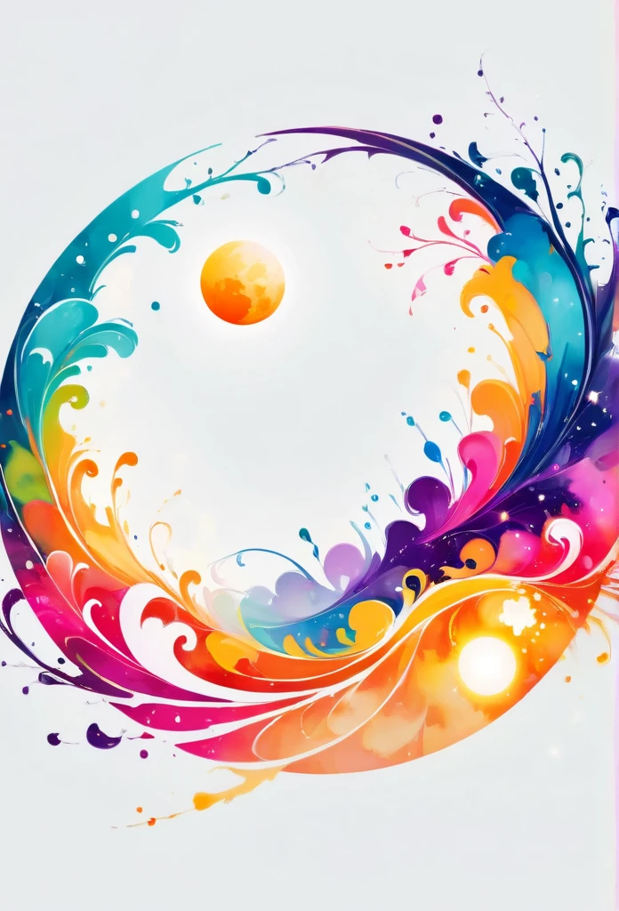 Circle-shaped logo for nail salons
Logo with full moon motif
The full moon is strewn with orangenails
a close up of design with a number on it, behance art, octane 8, painted with colour on white, adobe illustrator art, cinema 4d colorful render, official artwork, colourful artwork, multicolored vector art, archan nair, colourful digital art, official illustration, colorful swirls of paint, promotional artwork, trend in behance hd