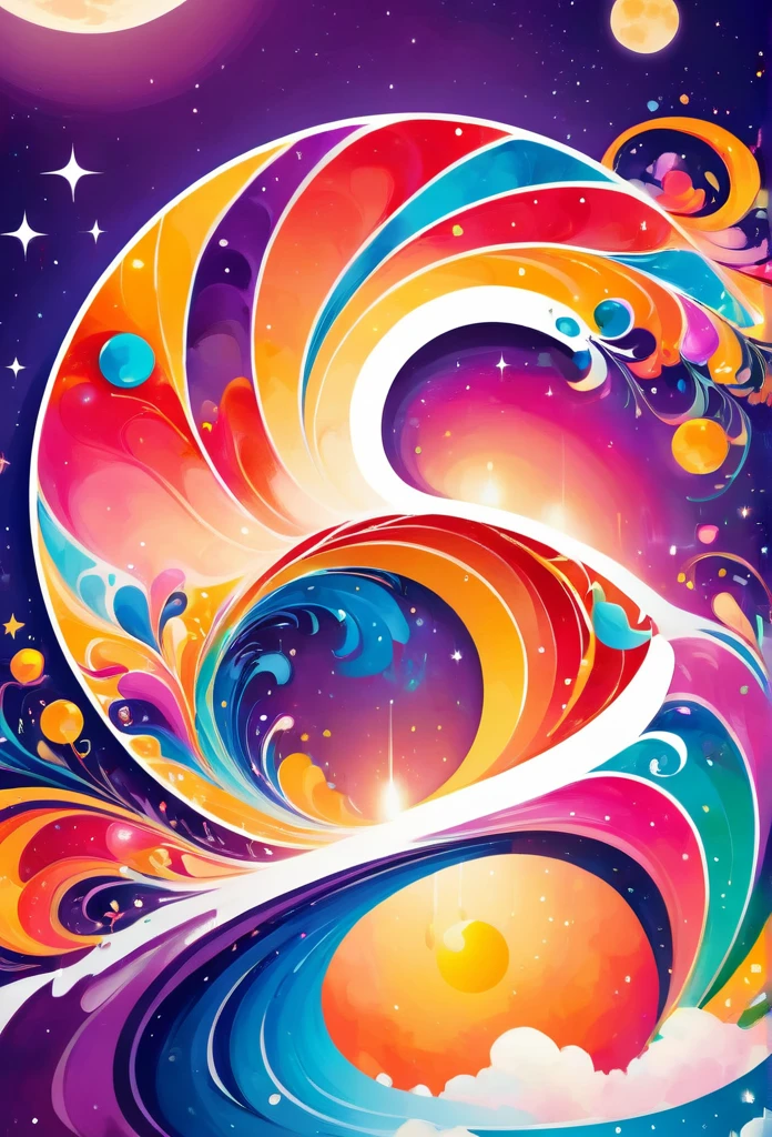 Circle-shaped logo for nail salons
Logo with full moon motif
The full moon is strewn with orangenails
a close up of design with a number on it, behance art, octane 8, painted with colour on white, adobe illustrator art, cinema 4d colorful render, official artwork, colourful artwork, multicolored vector art, archan nair, colourful digital art, official illustration, colorful swirls of paint, promotional artwork, trend in behance hd