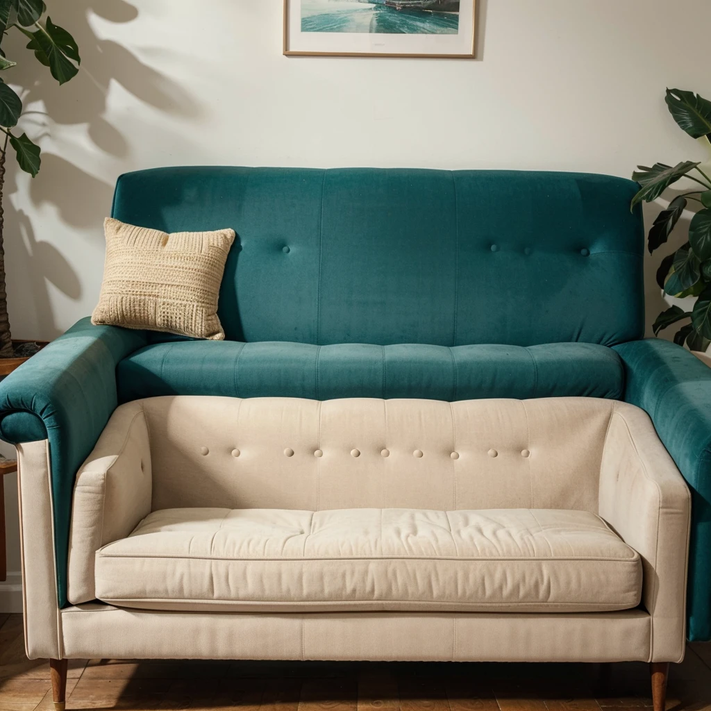 A modern Sofa, Vintage hues