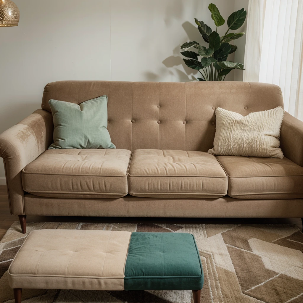 A modern Sofa, Vintage hues