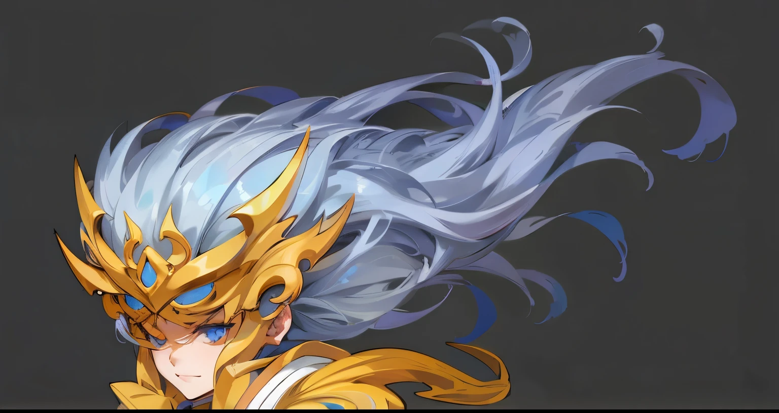 Long white hair、Full details,Fine hair,elegant,Swing with the wind,Disheveled