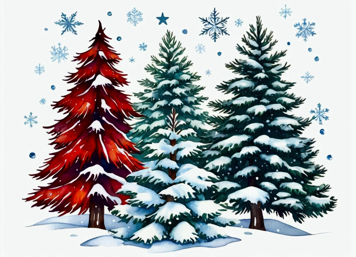 Merry Christmas plaid and leopard tree svg file, detailed christmas tree, pine tree, snowy pine tree, fantasy winter landscape, snow covered trees, fir tree, evergreen tree, christmas tree forest, detailed pine tree, christmas tree with stars background, marshmallow tree, diamond tree, tree with snowflakes, christmas tree with plaid pattern, lumberjack plaid, watercolor texture, high quality, ultra detailed, bright colors, soft lights, winter wonderland