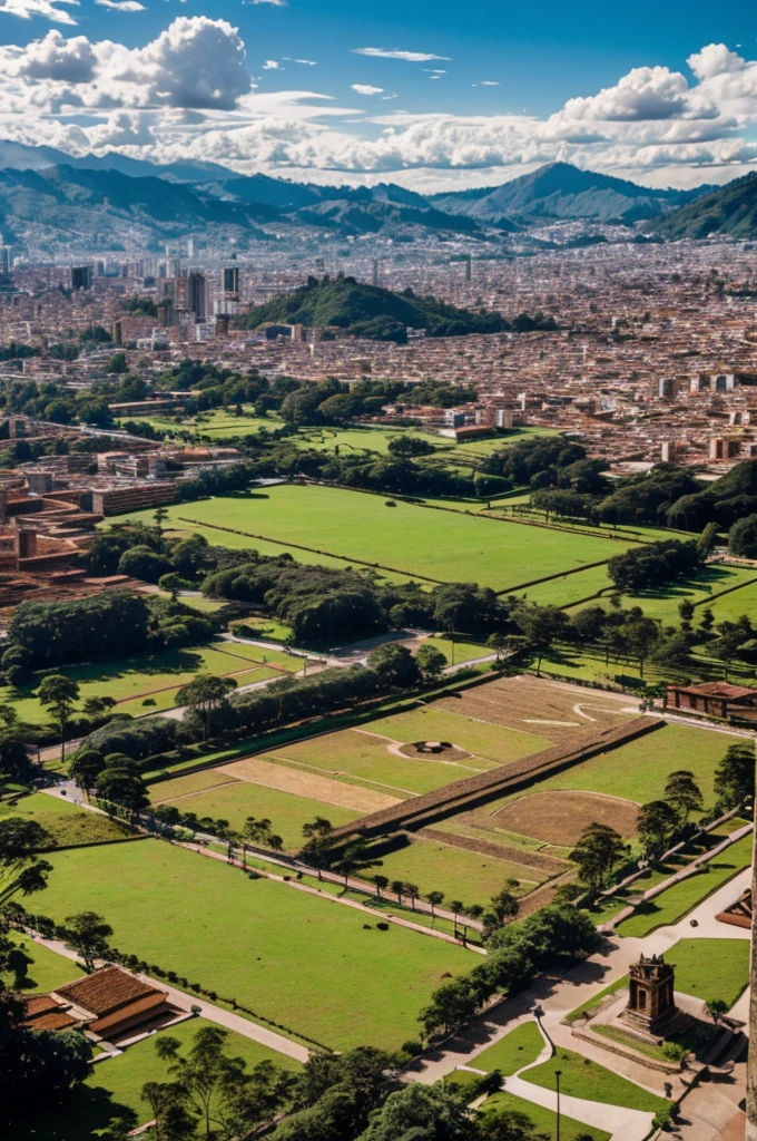 Landscape of the history of Bogotá
