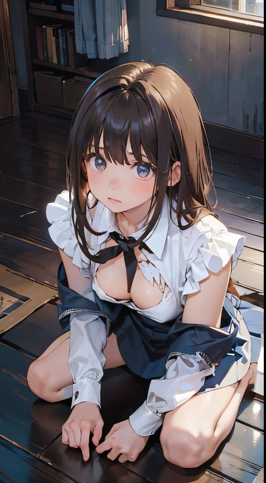 nsfw,(super fine illustration,8K CG wallpaper,best quality,extremely detailed,ultra high res,best aesthetic),(cowboy shot,from front),1girl ,idolmaster, (((minami nitta))) (19yo,beautiful girl),(((beautiful black eyes))),(((beautiful dark brown hair))), ((((midium straight hair)))),(wet skin),(scatter sweat),(steam),((flat chests,large breasts)),((((slender))),((on stage)),((light blue idol dress))),((((see-through)))),((pubic dark brown hair:1.5), ((on stage)), ((((spread legs)))),((spread pussy:1.5)),(open mouths), (evil smile), (((stick out tongue))),(feel good), (one eye closed),((((singing)))),((((hold the peniss with your hands)))),((((bring your right hand in front of your pussy)))),((cum on head:1.5,cum on face:1.4,cum on body:1.9)),(ecstacy),(((hard sex,cowgirl,pov))),cumshot,