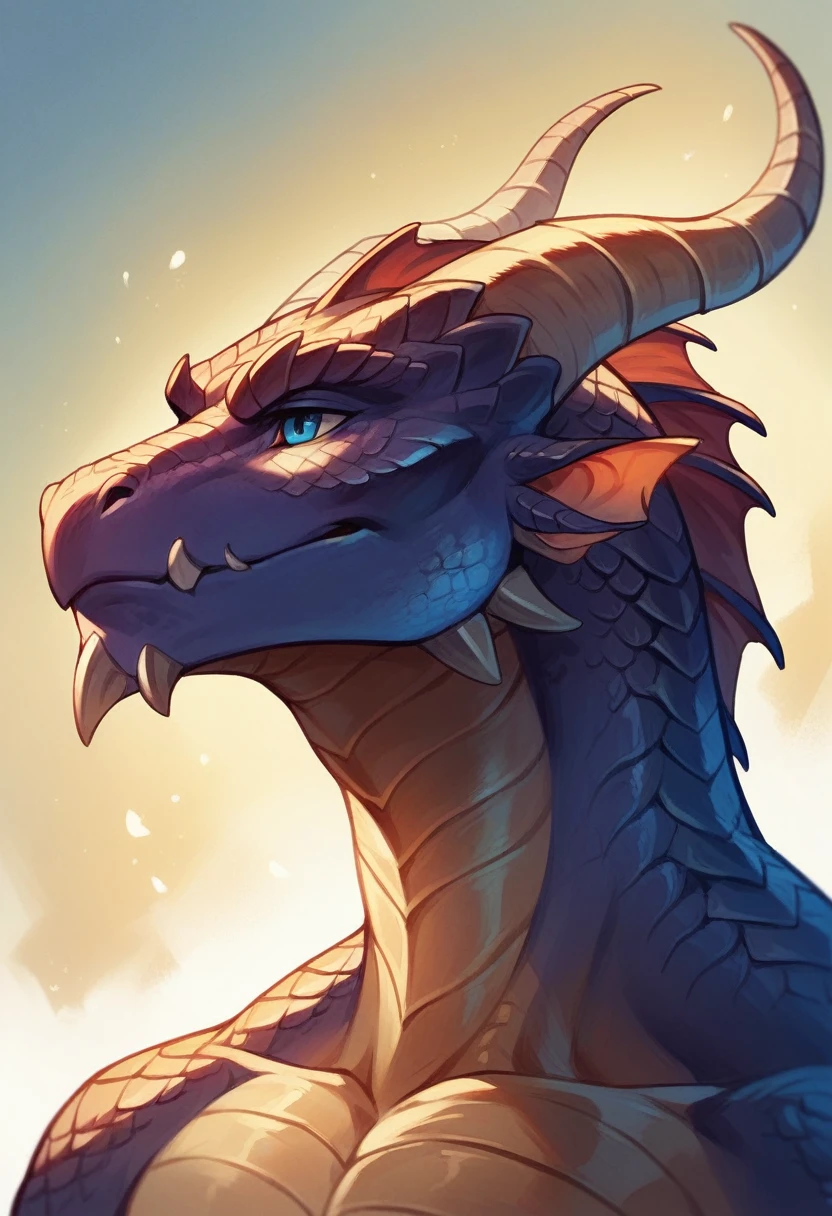 Ultra Detailed, Beautiful, Masterpiece, Best Quality, Dragonborn, Epic, 1guy,  Fantasy, Dungeons and Dragons, Bronze Scales, electric blue eyes, curved horns.