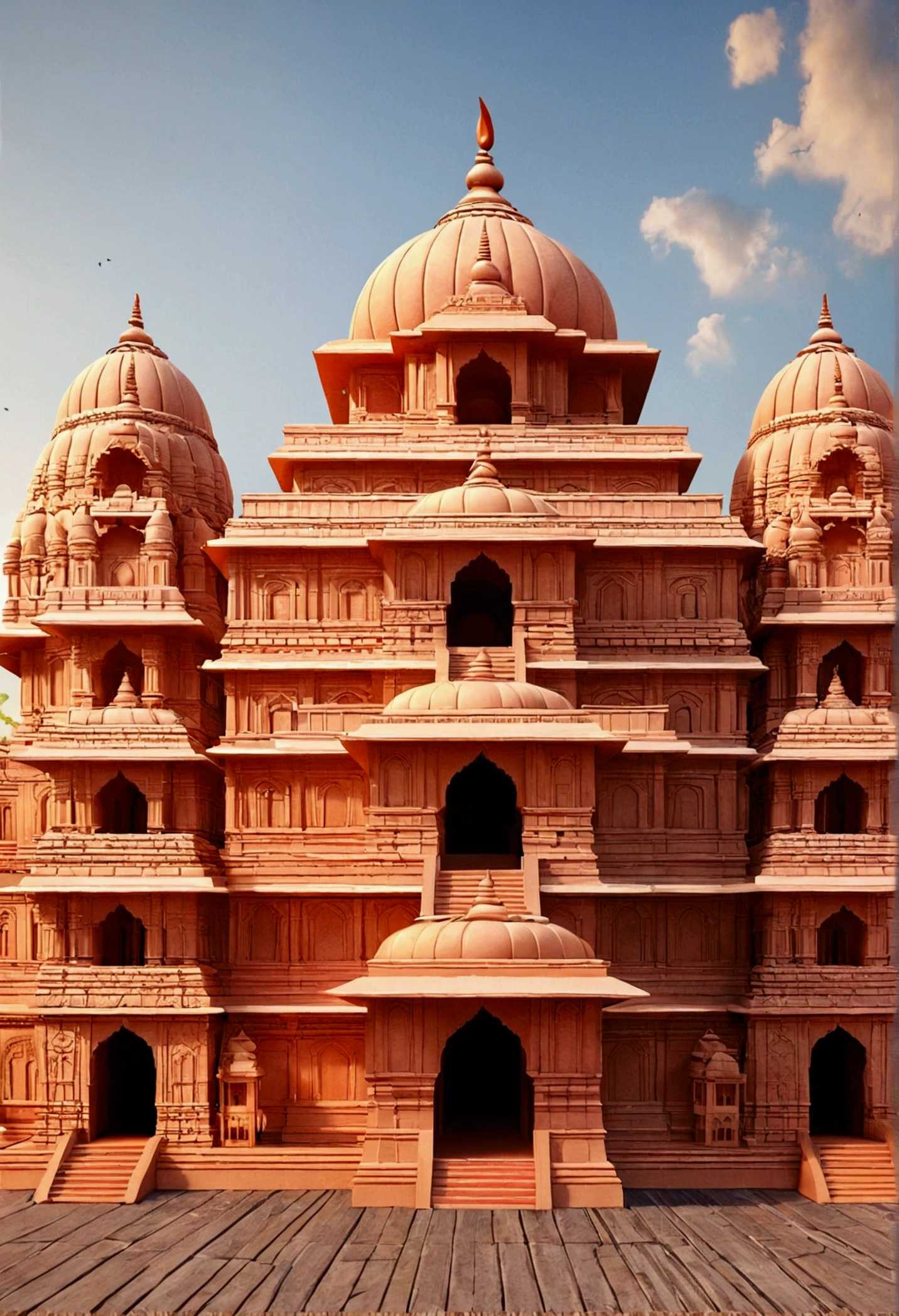 Ram mandir ayodhya image 4d