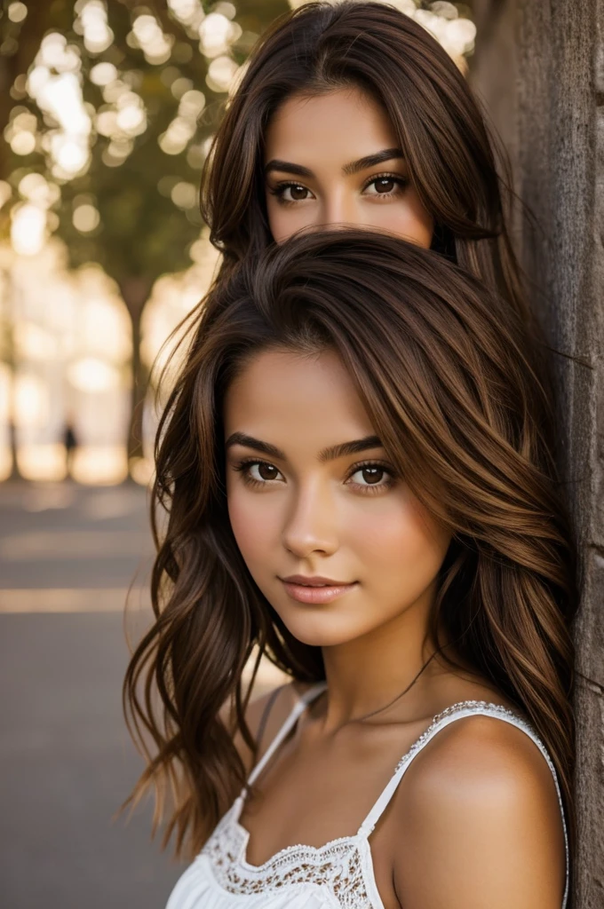 Colombien girl 21 years old brown hair