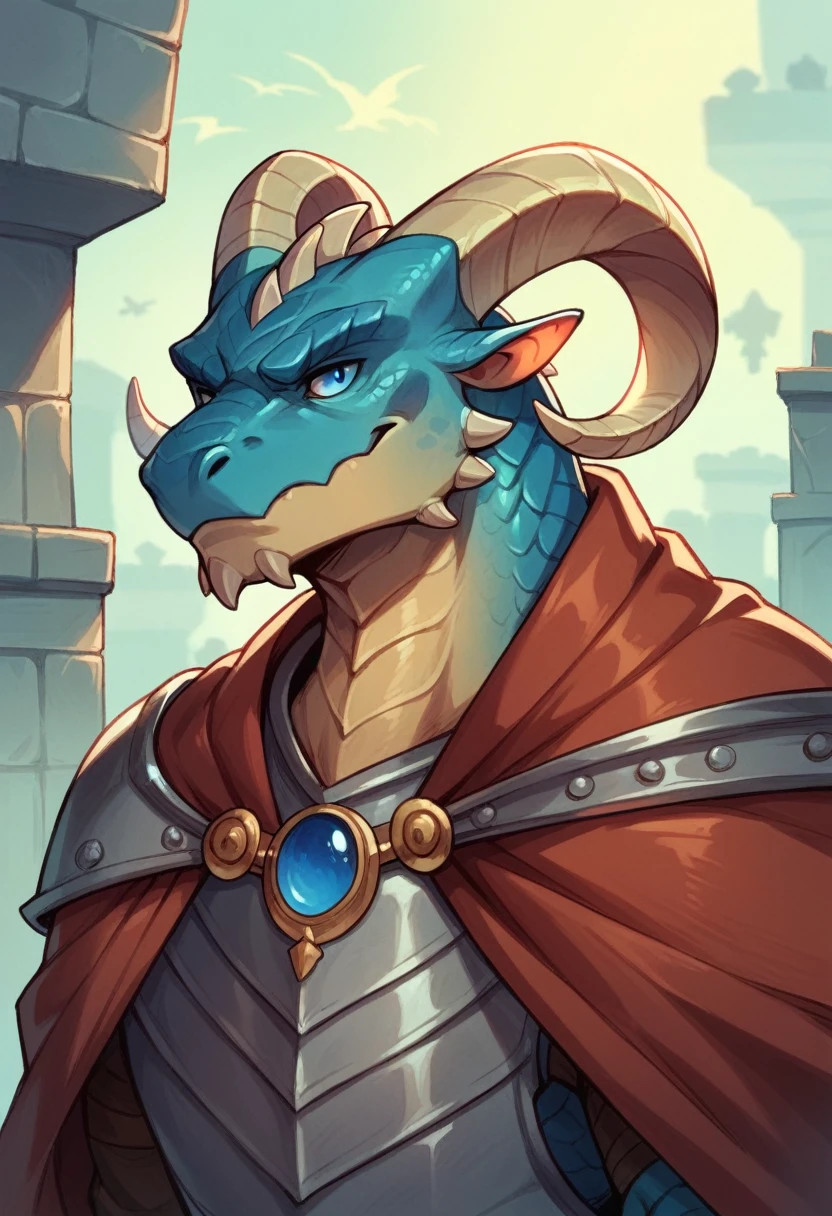 Ultra Detailed, Masterpiece, Best Quality, Dragonborn, Epic, 1guy, Fantasy, Dungeons and Dragons, Bronze Scales, electric blue eyes, curved horns,captain