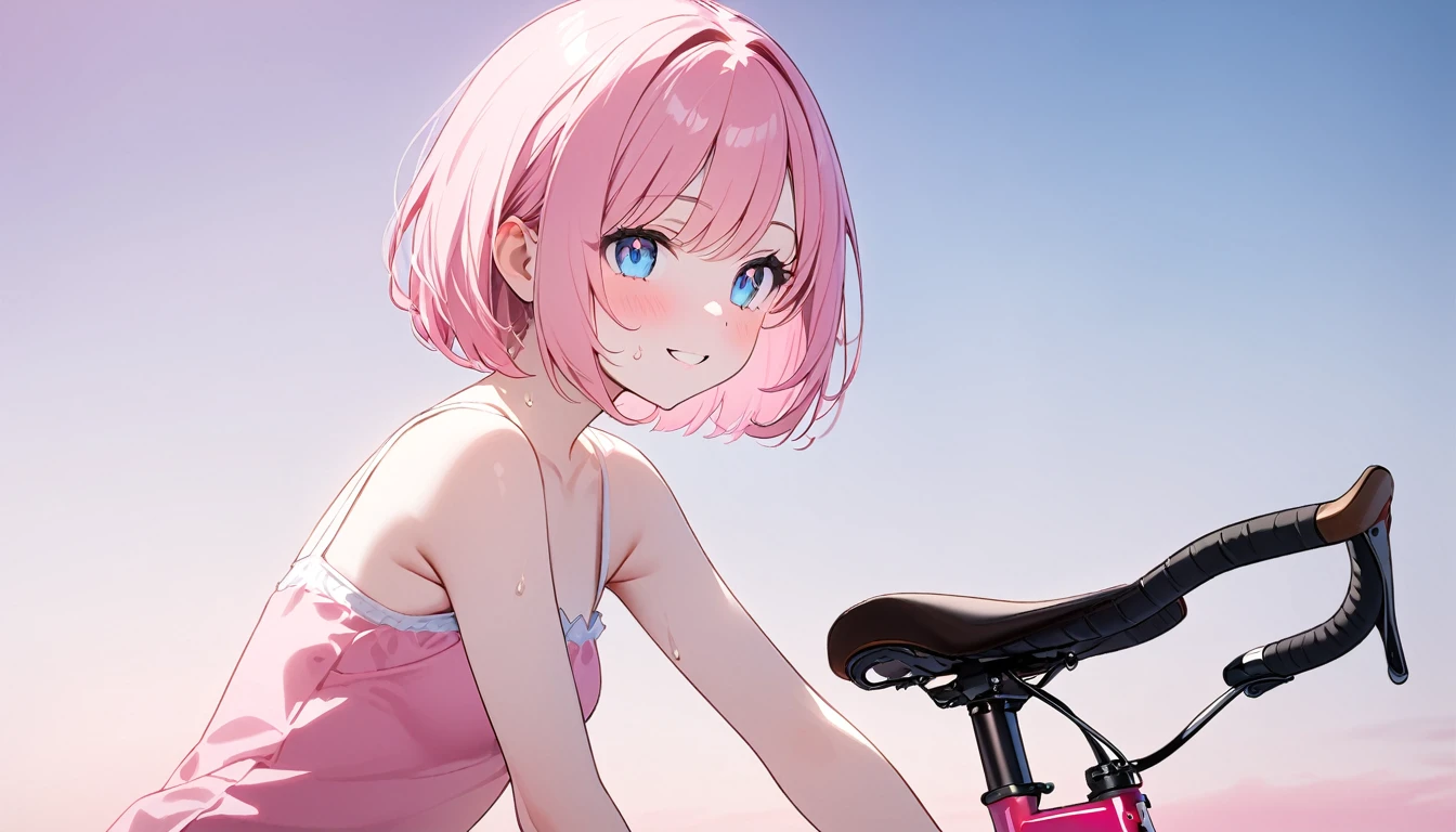 (8 Japanese girl naked,Lewd)sky diving,Heart Eyes,Sexy eyes excited ahegao'Eyes wearing silver-white mirrored lens sunglasses、I looked at the world reflected in the lenses of my sunglasses..(Side Pony,Colorful Hair),
