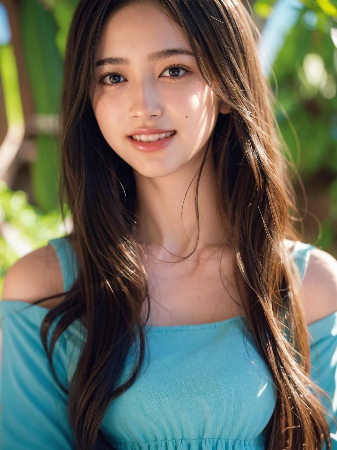 1girl,(wearing a blue evening dress:1.2),(RAW photo, best quality), (realistic, photo-realistic:1.4), masterpiece, an extremely delicate and beautiful, extremely detailed, 2k wallpaper, Amazing, finely detail, extremely detailed CG unity 8k wallpaper, ultra-detailed, highres, soft light, beautiful detailed girl, extremely detailed eyes and face, beautiful detailed nose, beautiful detailed eyes,cinematic lighting,city lights at night,perfect anatomy,slender body,light smile,close up,(long hair with bangs), big breast