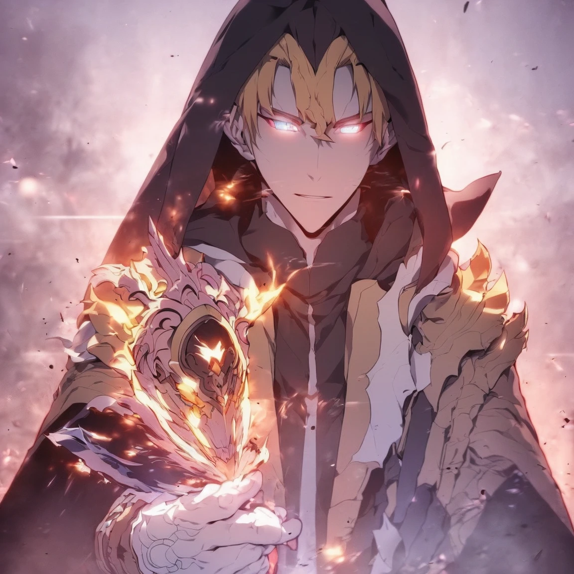 (Onmyoji theme)), (in 8K、top-quality、​masterpiece:1.2)、Vampire、Cyberpunk men、fantasy worlds、dark backgrounds、Clean design、Magnificent Instagram、art stations、Colorful paint splatter、silhuette、Ultra-detailed intricate details、unrealengine、Fantasia、intricate detailes、Splash Screen、Complementary color scheme、Fantasy concept art、an oil painting、heavy strokes、Paint dripping、(isolated on white:1.3)、Rainbow skin、(((Handsome young man)))、(glowingblueeyes)、 ((Bright eye)), (( Spiky Hair, Yellow hair:1.1))), ((Black Millitary Coat)), (prinz\\(indifferent look\\),(Wearing a luxurious black robe with high detail))), Yellow-haired, Frost Rune magic, ((Wizard)).