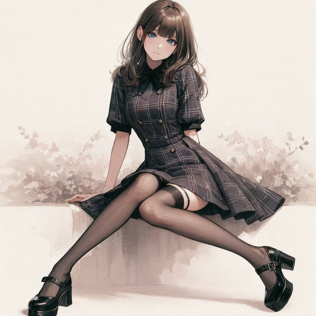 Official art using high-quality hand-drawn watercolor sketch techniques. (best quality,4k,8k,highres,masterpiece:1.2),ultra-detailed,beautiful detailed eyes,A girl with beautiful eyes, everyone, beautiful anime girl, cute anime girl, smooth anime art, anime style, elegant colors, soft lighting, delicate beautiful eyes, very coquettish, (beautiful large breast:1.2), (correct hands:1.2),