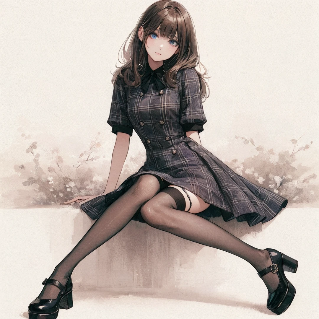 Official art using high-quality hand-drawn watercolor sketch techniques. (best quality,4k,8k,highres,masterpiece:1.2),ultra-detailed,beautiful detailed eyes,A girl with beautiful eyes, everyone, beautiful anime girl, cute anime girl, smooth anime art, anime style, elegant colors, soft lighting, delicate beautiful eyes, very coquettish, (beautiful large breast:1.2), (correct hands:1.2),
