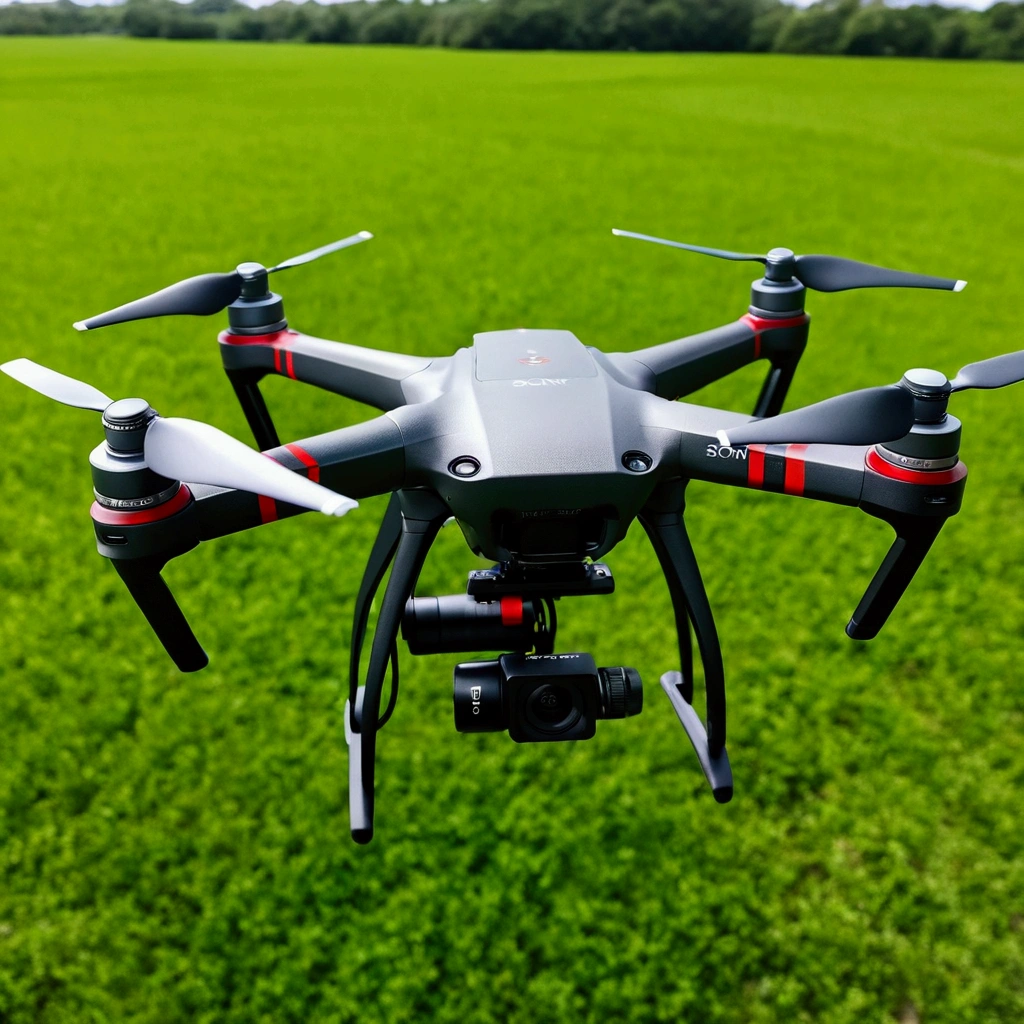 Very detailed Sony camera on DJI drone,Copy Details,perfect environment