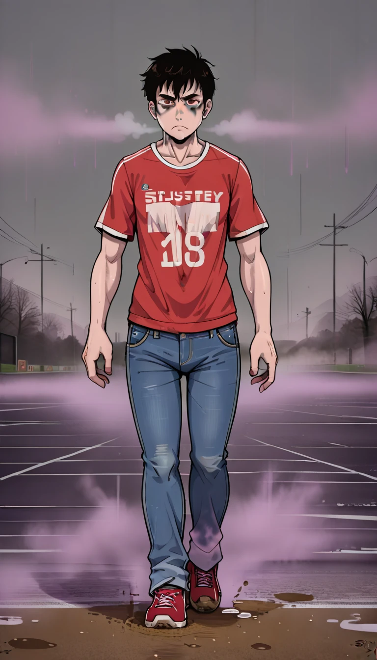 (zPDXL2), score_9_up, source_anime, 2D, flat color, BREAK
1man, solo, fullbody, ((male, 40 years, bristle)), short messy black hair, brown eyes, ((tired face)), ((walking, face to camera, centered pose), ((colored fog, deep mist, mistery atmosphere:)), (dirt t-shirt, jeans, sport jacket), (pale skin), (drug addict), heavy atmosphere, glowing colored background, lineart, (monochrome:0.75), (color inversion), BREAK
AissistXLv2, unaestheticXL_bp5, SimplePositiveXLv2, zPDXL2 PonyXLV6_Scores