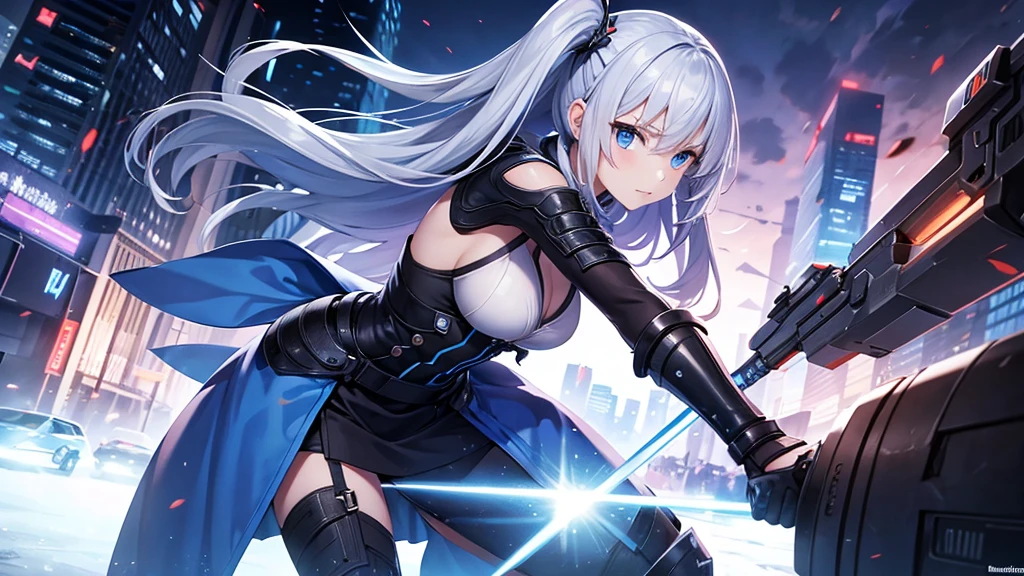 1 Girl, light blue eyes, big black hair, locks of hair, bangs, hair detail, strands of hair detail, (lights effect on hair), ((sexy black knight armor)), big chest, thick legs, thick thigh, background scenery, in hell, surrounding fire, ambient detail, ultra detailed