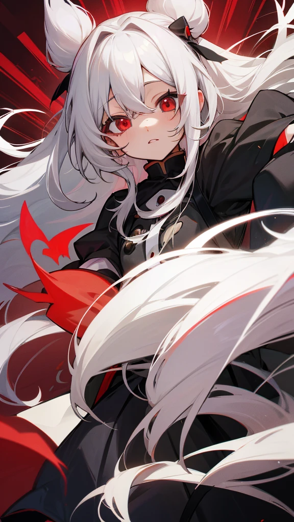 Highest quality I have long hair Gray Hair Hata Kokoro Red eyes I don't have anything Odd Eye One person