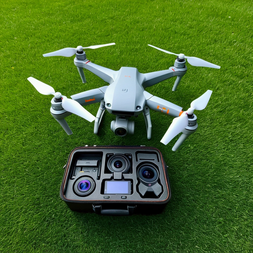 Very detailed SONY camera and DJI drone combo，Copy Details，In the sky