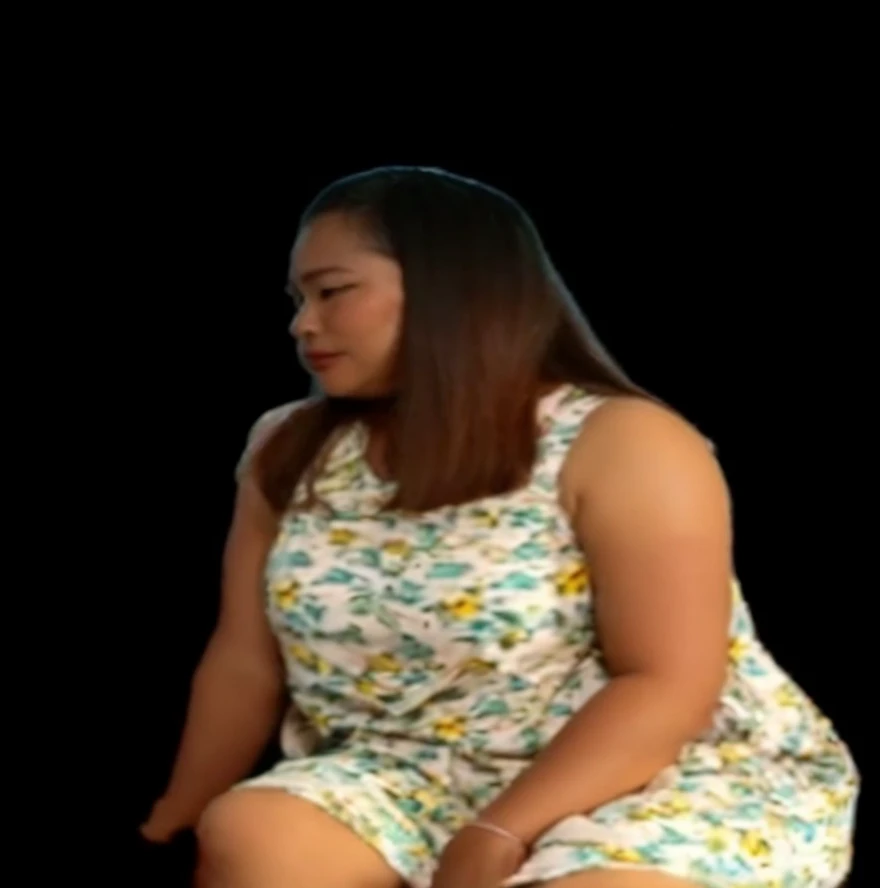 " 2woman, 35 Years Old, Indonesian , Lesbian Scene, Tank Top, big , full body, Curvy body, sharing Passionate hug and eating pussy
