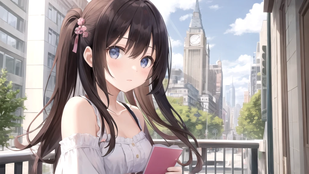 masterpiece, woman, kawaii, midday, in the city