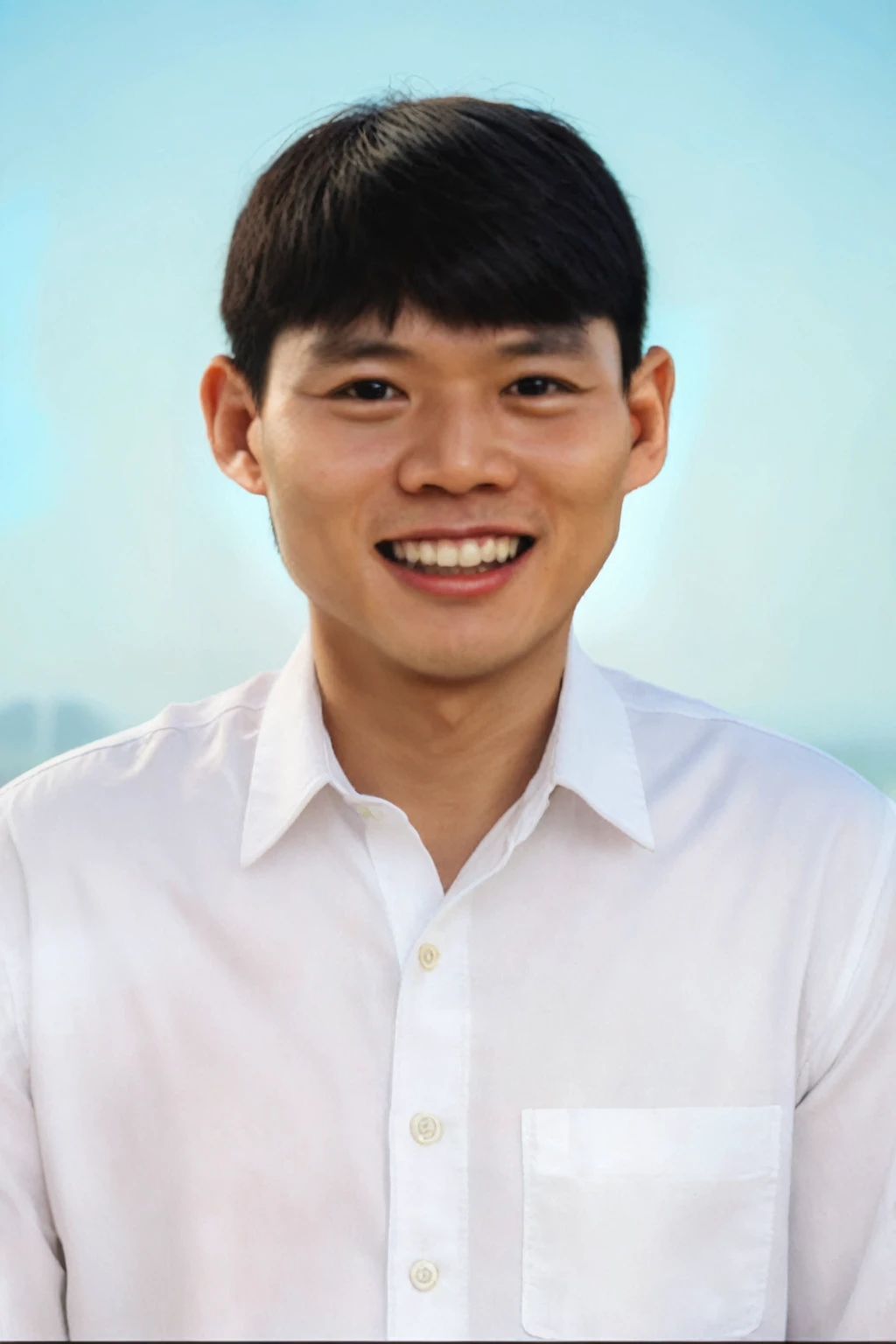 Highly realistic photo, Portrait of a 25 year old Vietnamese old man, masterpiece,best quality,(photo realistic: 1.1),8k raw photo,a,detailed face,detailed skin,depth of field,