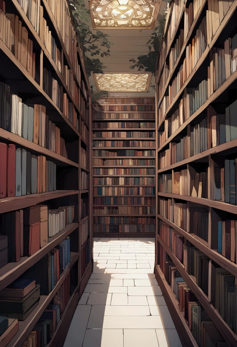 maze,Bookshelf,No people