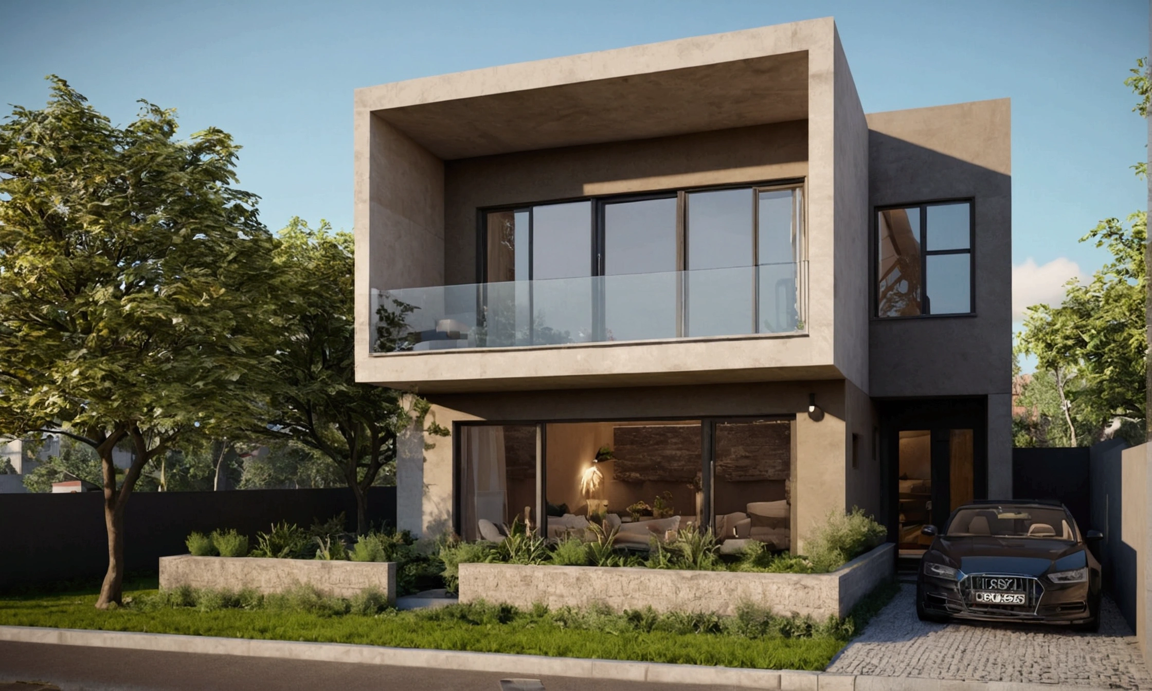 8k, RAW photo, best quality, masterpiece:1.2), (realistic, photorealistic:1.37) modern urban house