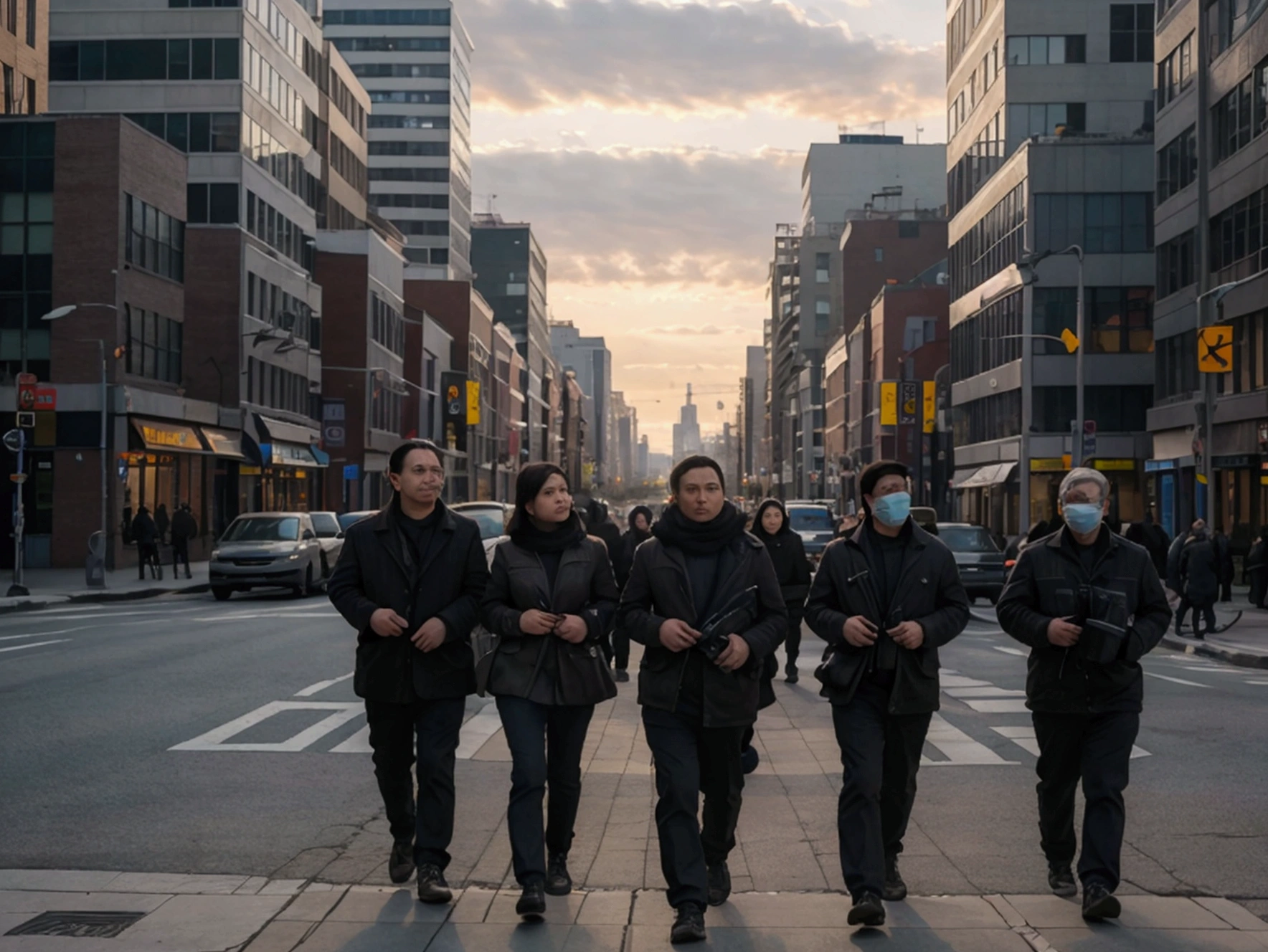 8k, RAW photo, best quality, masterpiece:1.2), (realistic, photorealistic:1.37) urban bustling scene