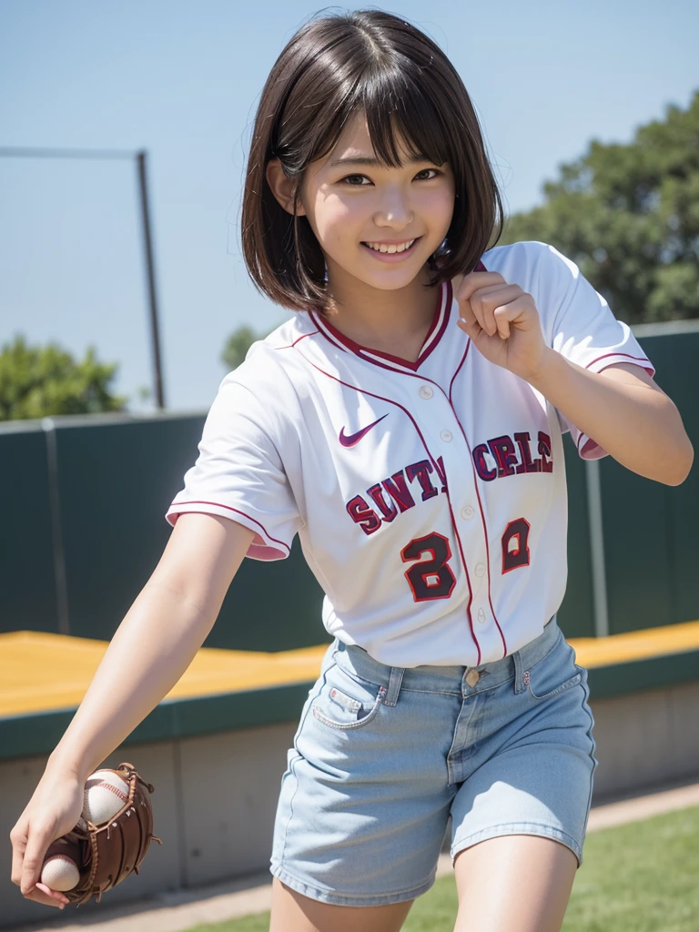 summer High school baseball support smile up