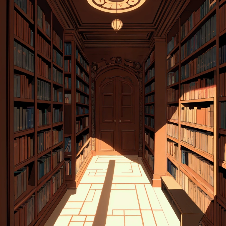 Bookshelf,front,No people,Fantasy,maze