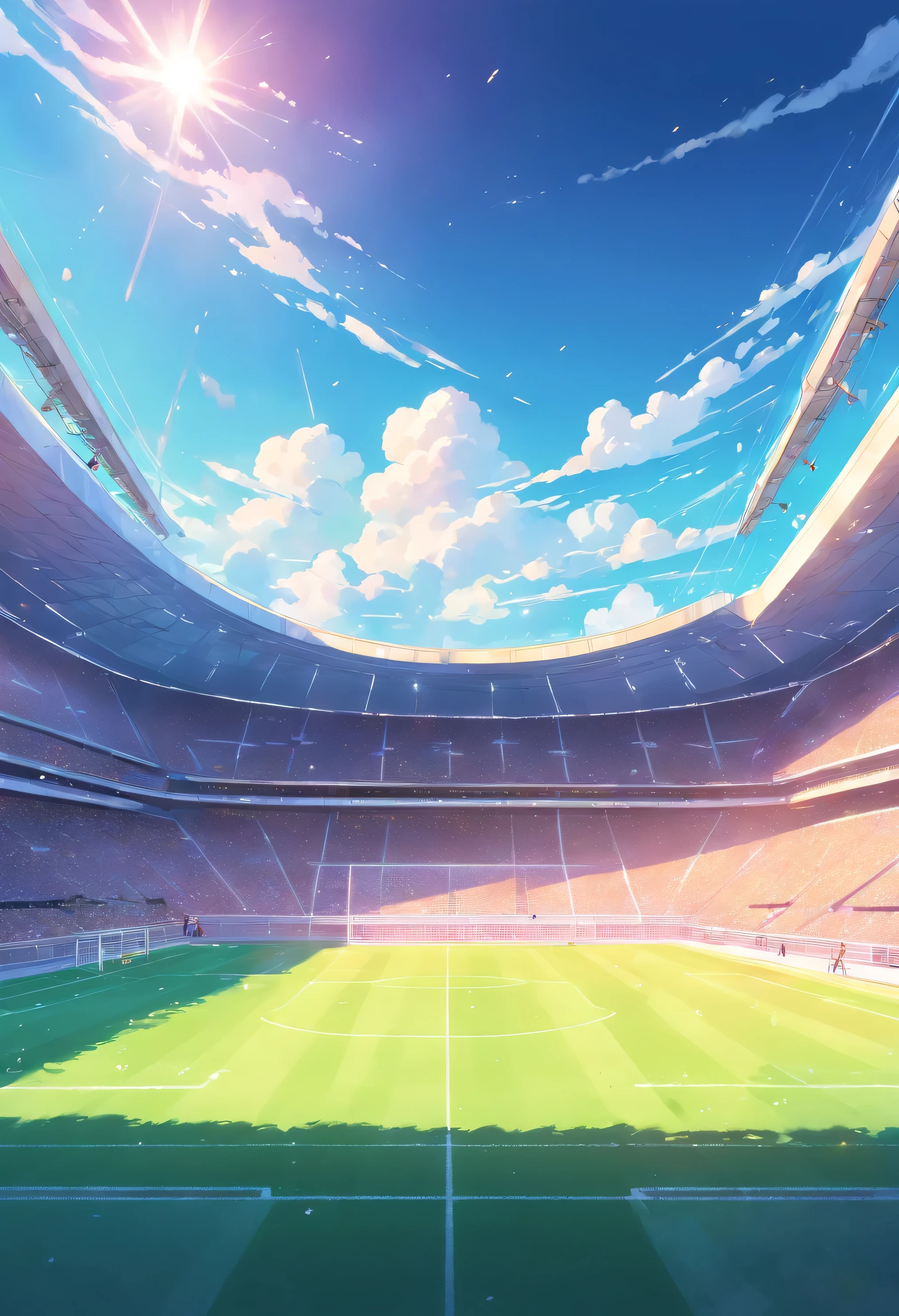 Illustration of football game background